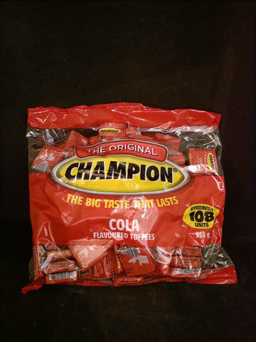 Champion Toffee Bulk Bag - Cola 918g